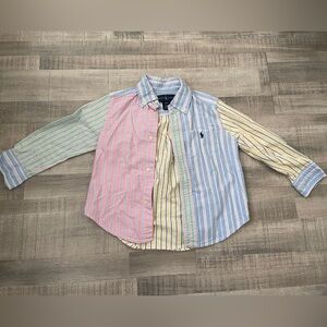 Ralph Lauren Multicolor Striped Kids Button Down Shirt